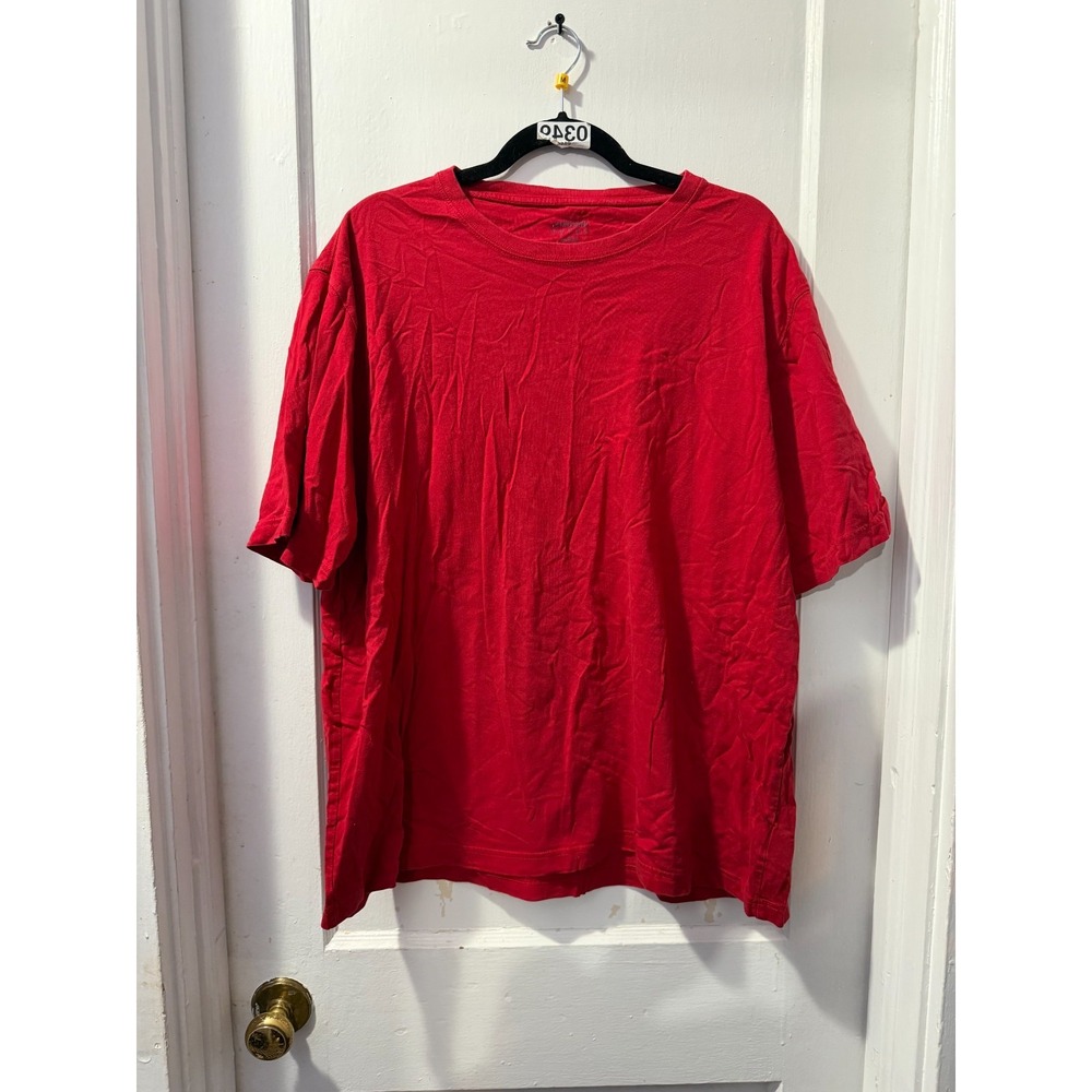 Lands End Red Short Sleeve‎ Shirt in XL
